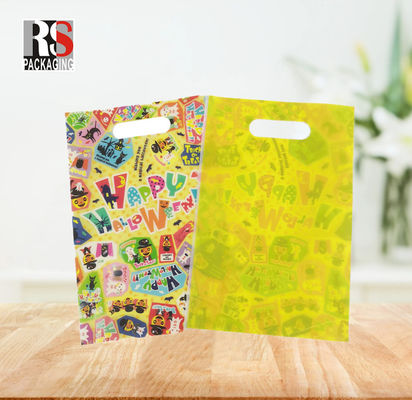 Customized Handle Bag Plastic Packaging Handle Shopping Bags Lightweight And Portable Design Surface Pattern Printing