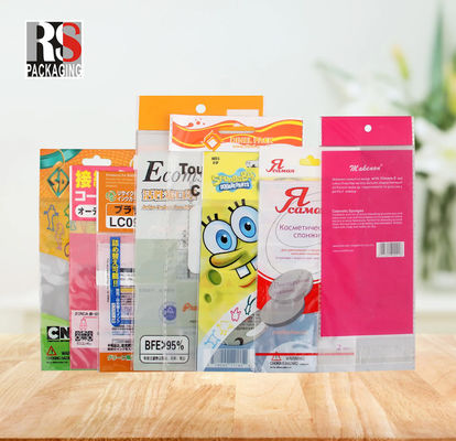 Customize OPP Header Bag Plastic Poly Bag Small Gift OPP Header Bag With Hanging Hole